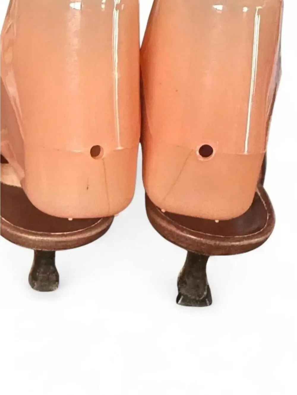 90s Vintage Manolo Blahnik Leather Stitched Pointed Mules | Size 7 US / 37.5 EU